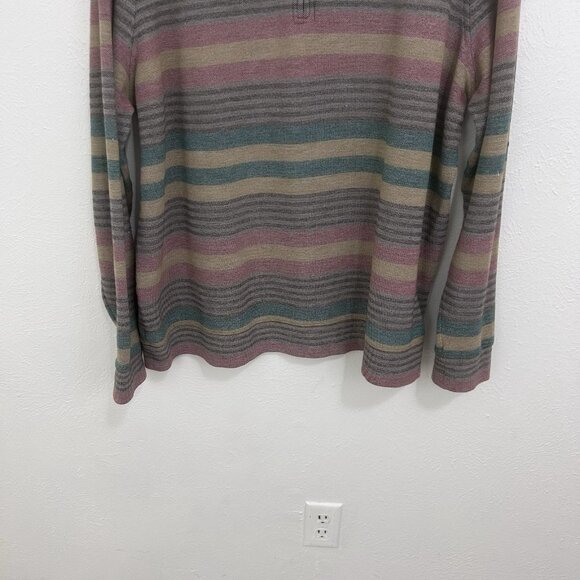 LL Bean Men's Comfort Stretch Piqué Quarter Zip Pullover Sweater Stripe Sz XXL - Picture 4 of 11